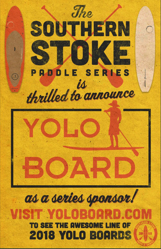 Yolo Board is 2018 Southern Stoke Paddle Series Sponsor